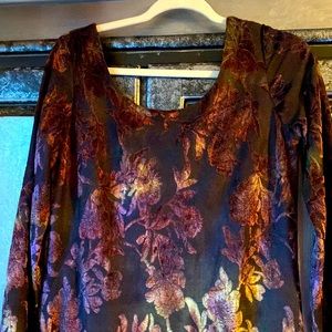 Vision cut velvet Dress
